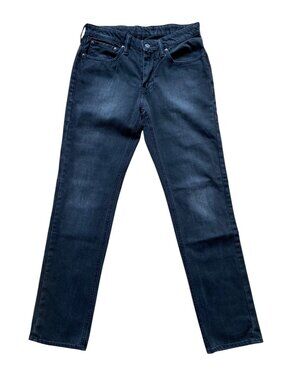 Levi's 511 Men Slim Black Jeans W31 Stretch Denim Men's Dark Wash Cotton Zip Fly
